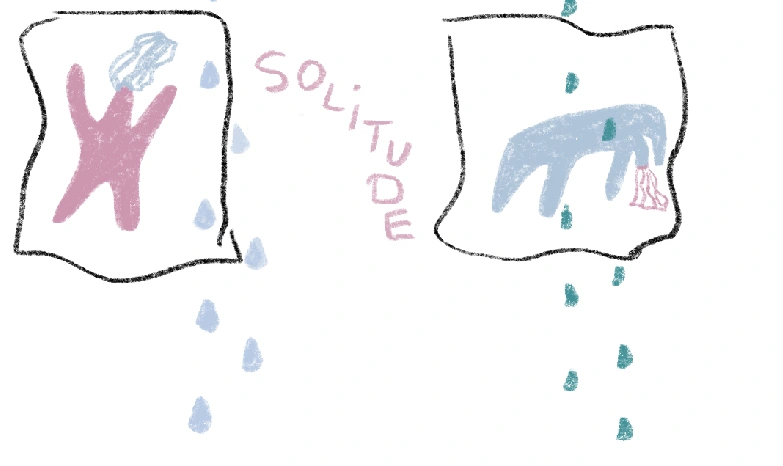 on being alone, diptych